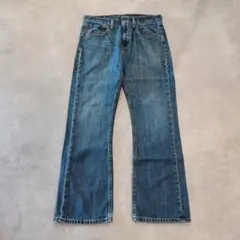 リーバイス527 Levis W34 フレア ブーツ青 古着 ボトム 23911