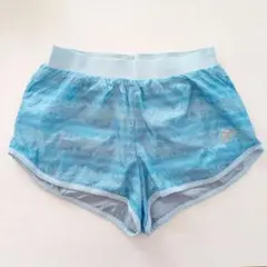 〘5/16までの限定価格!!〙adidas 水色 ストライプ ショートパンツ S