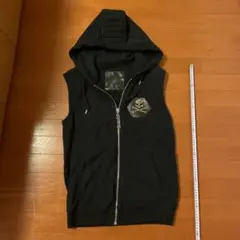 最終価格⭐︎PHILIPP PLEIN フード付きベスト ブラック　Mサイズ