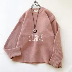 【美品】CLANE 2WAYスラントニットトップス 松本恵奈 2way　秋冬