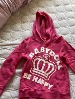 BABYDOLL フード付きトレーナー 120cm ピンク