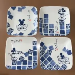 Disney Sango ミッキーマウス 角皿 4枚セットのサムネイル