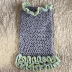 ペット服　犬服　ニット　ハンドメイド　かぎ針編み　小型犬