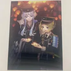 刀剣乱舞 六周年記念祝画 クリアポストカード 髭切 膝丸