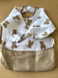 くま　お食事エプロン　80cm