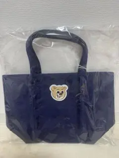 ラブラリーバイフェイラー オールドテディ ワッペントートバッグ ネイビー L