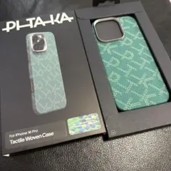 PITAKA 浮織ケース Green/GOLD iPhone 16Pro