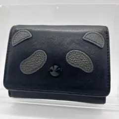 可愛い✨ANTEPRIMA パンダ 三つ折ウォレット BLACK×BLACK