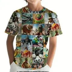 イタリアンブレインロット 柄物派手 カラフル Tシャツ 130
