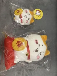 【新品未開封】ちいかわ 招福！ ハチワレ マスコット、 ぬいぐるみセット
