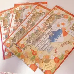 クリスマスカード日本　日本　ジャパン　サンタクロース　グリーティングカード