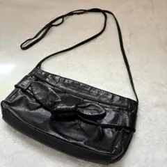 Rebecca Taylor リボン ショルダーバッグ ブラック レザーのサムネイル