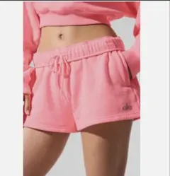 Alo レディースAccolade Shorts S ピンク 新品 未使用
