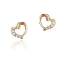 4℃ ピンクゴールドピアス　ハート