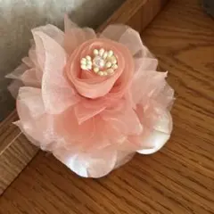 ピンク フラワーコサージュ