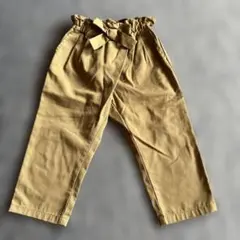 apreslescoursキッズ ベージュ ロングパンツ ウエストリボン 100のサムネイル