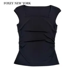 FOXEY NEW YORK ピンク キャミソール タンクトップ ストレッチ - メルカリ