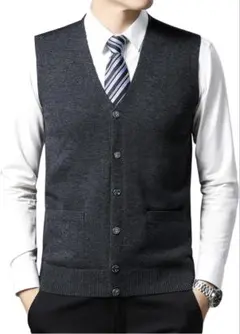 ニットベスト　ジレ　Mサイズ