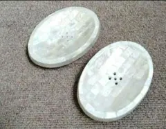 【ミニ】アクセサリートレイ　シェル　ホワイト　貝殻　小物　バリ島　訳ありのサムネイル
