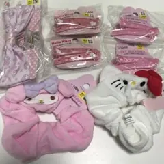 韓国 ダイソー キティ マイメロ ヘアピン ヘアクリップ シュシュ