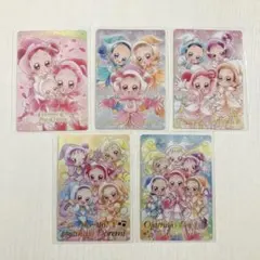 おジャ魔女どれみ　ウエハース　カード　全員集合　５枚セット