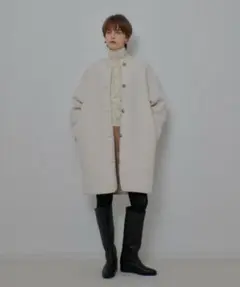 アルアバイルツーブロッキングボアコートボアジャケットファーコートファー
