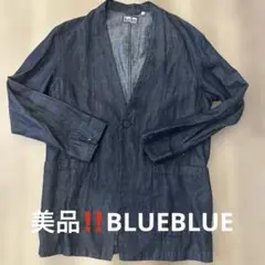 【極美品】BLUE BLUE 濃紺デニムカバーオール　サイズ2(M)