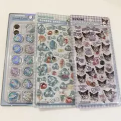 新品　サンリオ　ハンギョドン　クロミ　ボンボンドロップシール　おはじきシール