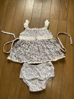 組曲　花柄タンクトップ・ショーツセット