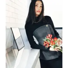 perverze シアーノースリーブワンピース Grey - メルカリ