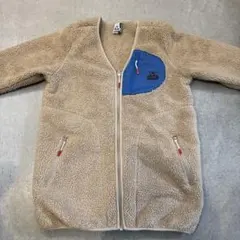 値下げ！！CHUMS フリースジャケット ベージュ　Vネック　レディース