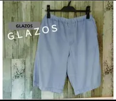 GLAZOS ハーフパンツ 170cm ライトブルー 綿100%