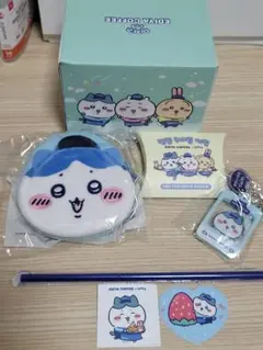 韓国限定 EDIYA COFFEE ちいかわ ハチワレ コップ ポーチ セット