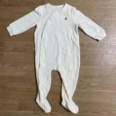 【babyGap】テディベア刺繍ロンパース　アイボリー　サイズ80