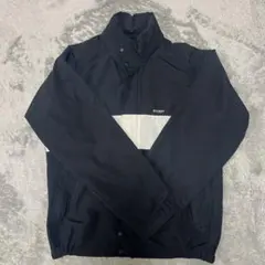 STUSSY ナイロンジャケット ブラック/ホワイト　M