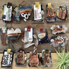 ビンテージ　男前タグ　デニムリメイク