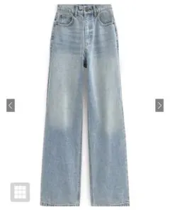 GRL グレイル　ストレートワイドデニムパンツ　cu533