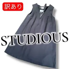 【訳あり】STUDIOUS バックプリーツワンピース ノースリーブ グレー 0のサムネイル