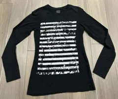 ザラ ベーシック ZARA レディース ロンT ブラック 長袖 (S)