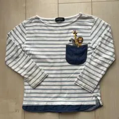 klädkäp ストライプ　長袖カットソー 110サイズ