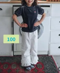 しまむら★softcheese レースパンツ　100 ソフトチーズ　新品未使用