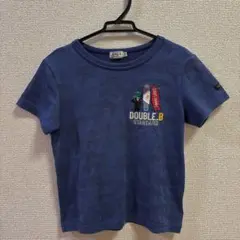 120cm ダブルB DOUBLE.B ミキハウス Tシャツ ネイビー 半袖
