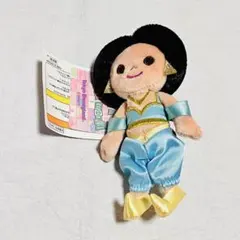 ディズニー　ぬいぐるみバッジ　ぬいば　イッツアスモールワールド　ジャスミン