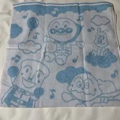 アンパンマン　ふわふわミニバスタオル(青)