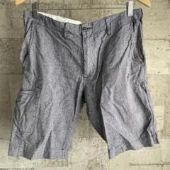 Sugar Cane インディゴ ギンガムチェック 麻 ショートパンツ 32のサムネイル