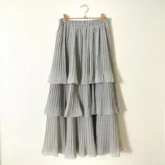 【NICE CLAUP】ティアードスカート 春夏