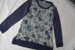 SPORTIFF スポーティフ ポタニカルプリント 切替 ニット 2