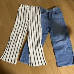 ZARAキッズ　ストライプパンツとデニムパンツセット