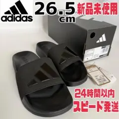 【新品26.5】アディダス アディレッタ シャワー サンダル ブラック×ブラックのサムネイル