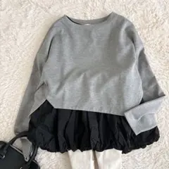 美品✨定価1.8万✨エレンディーク　バルーンヘムカットソーセット　スウェットのサムネイル